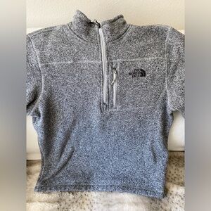North Face Half Zip Fleece Jacket (Men’s Large/Gray)